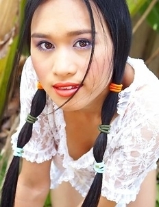 Lena Jung licks her lips and you will be able to imagine where that tongue can go on your body.