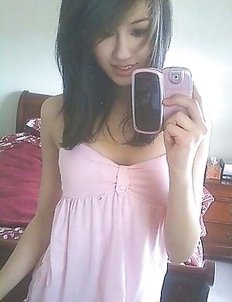 Nice collection of a hot Asian cutie who got naked