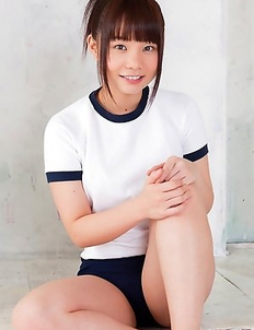 Mana doll in sports outfit is naughty and shows hot behind