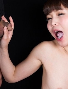 Shino Aoi Gives Sticky Cum Covered Handjob