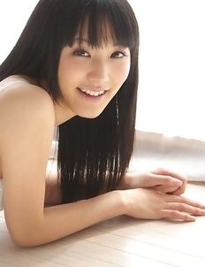 Yuri Hamada in long socks and heels shows big jugs in bra