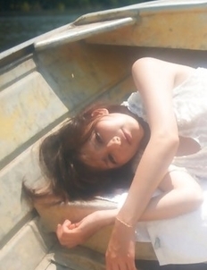 Neo babe in short skirt loves playing in dangerous places