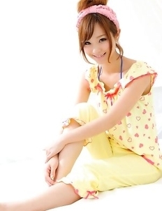 Ichika Nishimura is the cuttest doll in yellow pyjamas