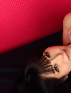 Maria Akamine on heels is very hard to resist in lingerie