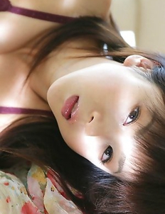 Aki Hoshino Asian with perfect curves is so romantic and superb