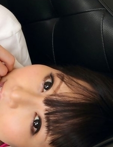 Maria Akamine with hot ass in short skirt unbuttons shirt