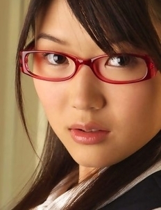 Noriko Kijima with specs and office suit is elegant and hot