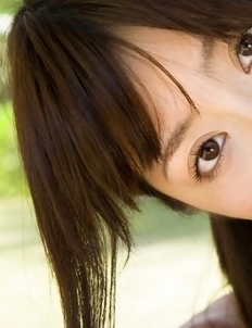 Anna Nakagawa touches pussy in bath suit of the pool bars