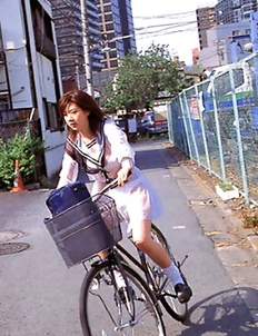 Aki Hoshino is so hot in short skirt and see through outfit