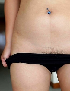 Chubby and cute Thai Wa with beautiful heavy-hangers pleasing white traveler in hotel room