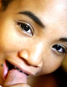 Adorable Thai teen May with nice tits and ass gets drilled by white traveler