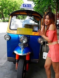 Stunning & perfect Thai babe Fon gets pussy rammed by white tourist