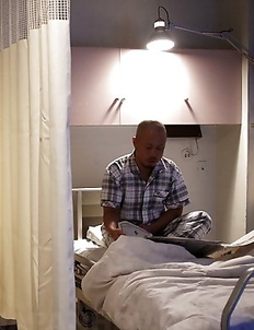 Asian slut gets a dildo in her twat