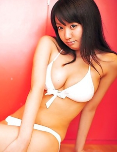 Mirei Naitoh has huge knockers and slit in tiny lingerie