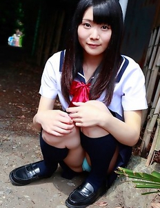 Sayaka Otonashi in school uniform is not in mood for class