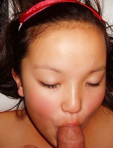 Amazing busty teen sucks a bf's dong and gets facial