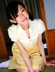 Teen servant Aoba Itou poses on bed