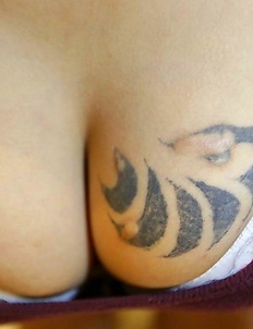 Tattooed Thai girl next door with big boob
