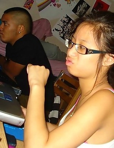 White stocking fit her sexy legs