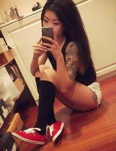 Self-shooting Asian babes in sexy clothes