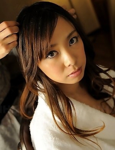 Asuka slipping out of her clothes