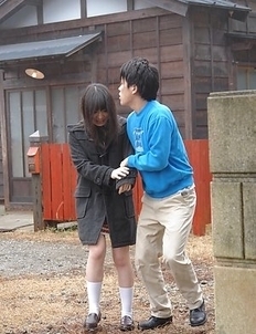 Nasty Mai Shimizu sucks a cock and gets cum