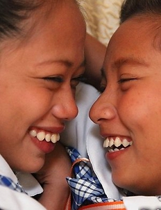Two cute young Filipina Sally and Nica