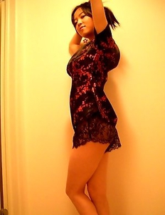 Nice asian ass in sexy black panties