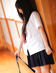 Ruka Kanae shows nude juicy tits and touches over panty