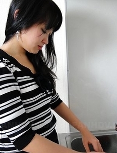 Hot Asian Risa Kurokawa takes panties off