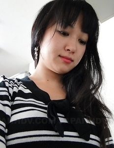 Hot Asian Risa Kurokawa takes panties off