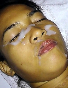 Filipina takes hot load to the face