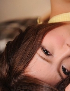 Kaede Oshiro with tied hands shows hot ass