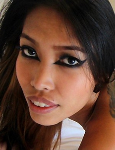 Busty Thai beach slut