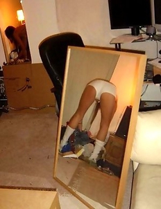 Dressing and makeup time can be funny