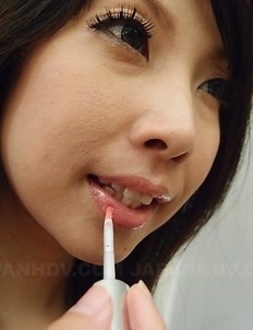 Hot Asian Chihiro Kitagawa rubs hairy pussy