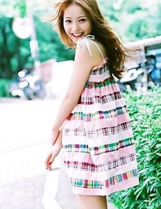 Nozomi Sasaki is happy when buys clothes for her hot curves