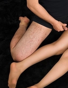 Pantyhose-clad hottie Sana Iori gets her meaty thighs fucked sideways here