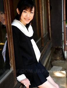 Teen Aoba Itou shows her pussy
